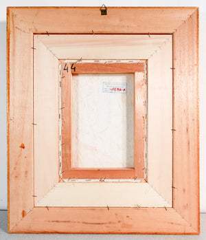 quadro giuseppe migneco contadino 1990 dipinto china tela archivio autentica