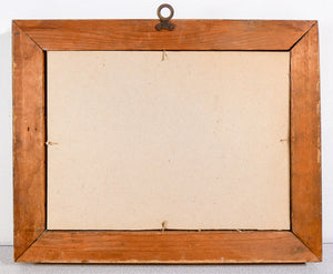 quadro paesaggio innevato montagna neve 1800 firmato dipinto olio tavola