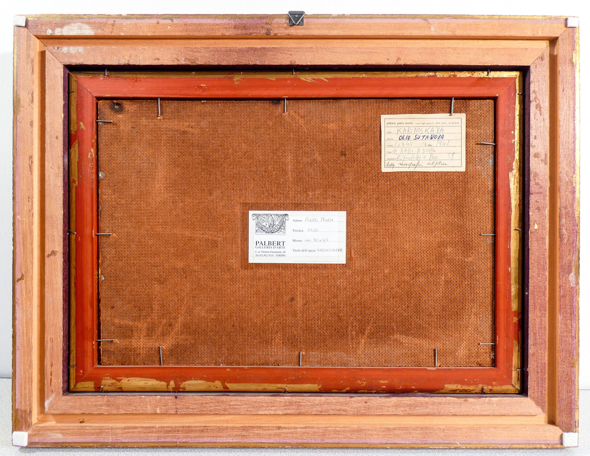 quadro piero monti paesaggio russia neve epoca 1942 dipinto olio tavola