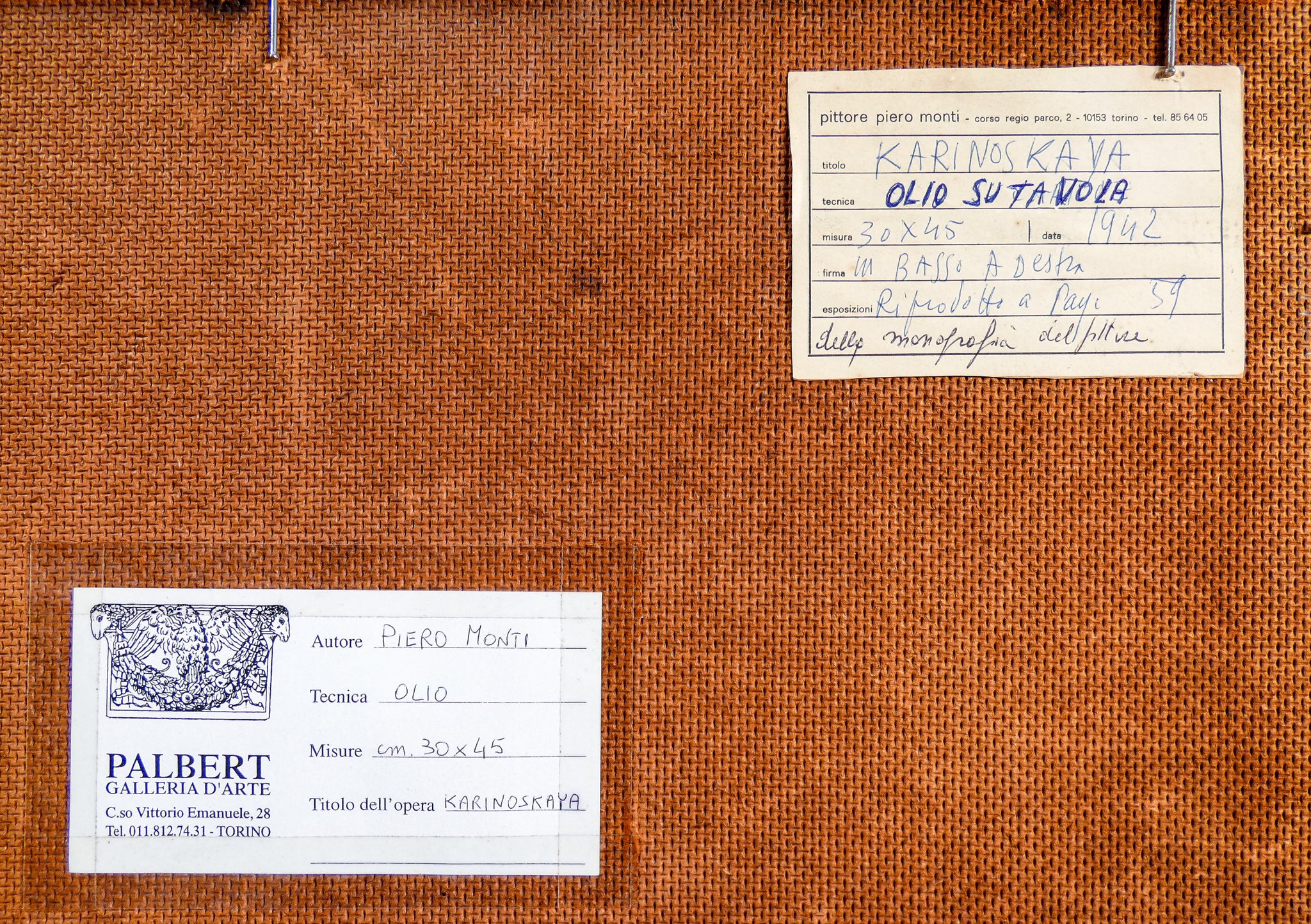 quadro piero monti paesaggio russia neve epoca 1942 dipinto olio tavola