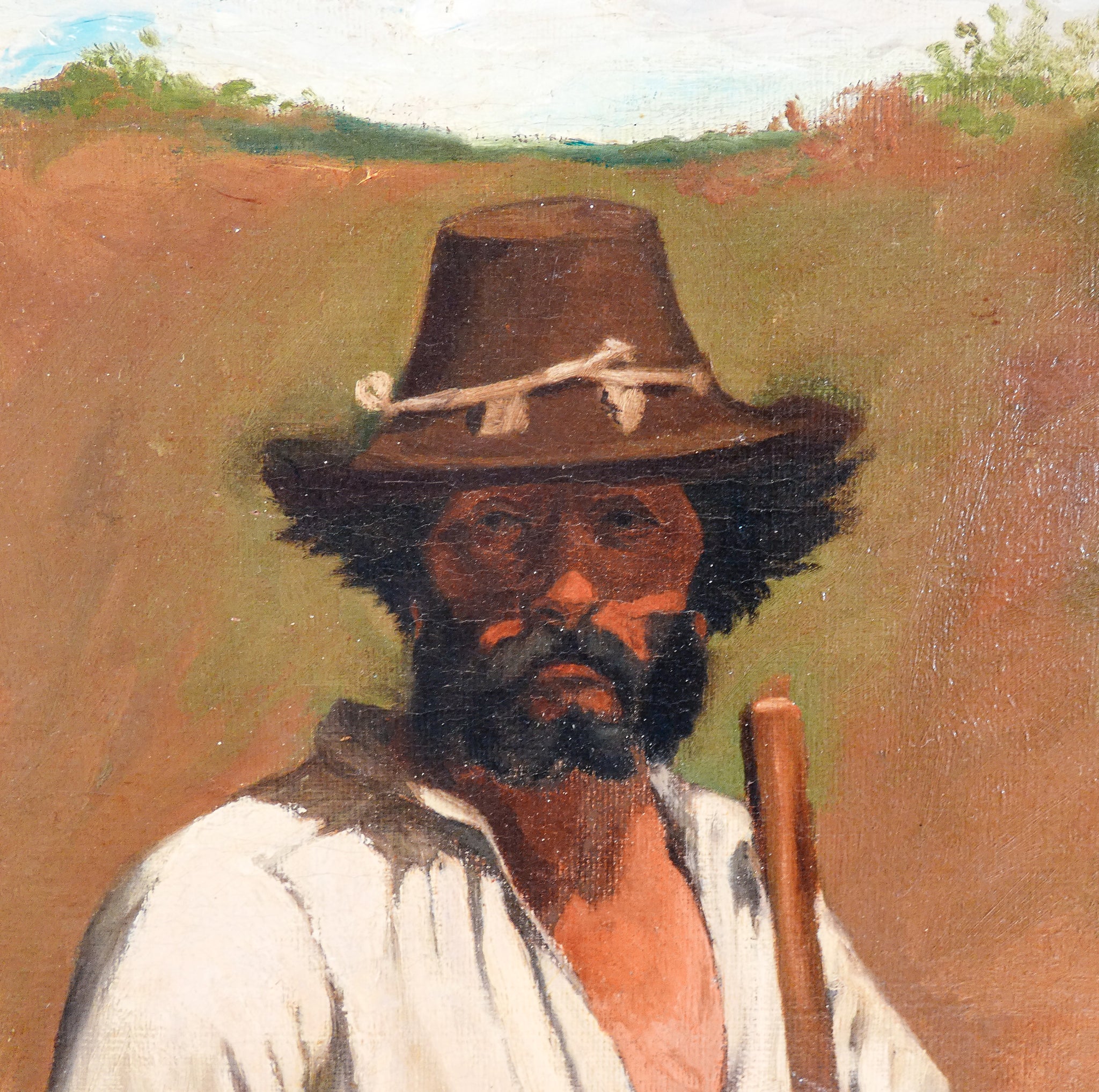 quadro sebastiano panunzi epoca 1800 autoritratto ritratto dipinto olio tela