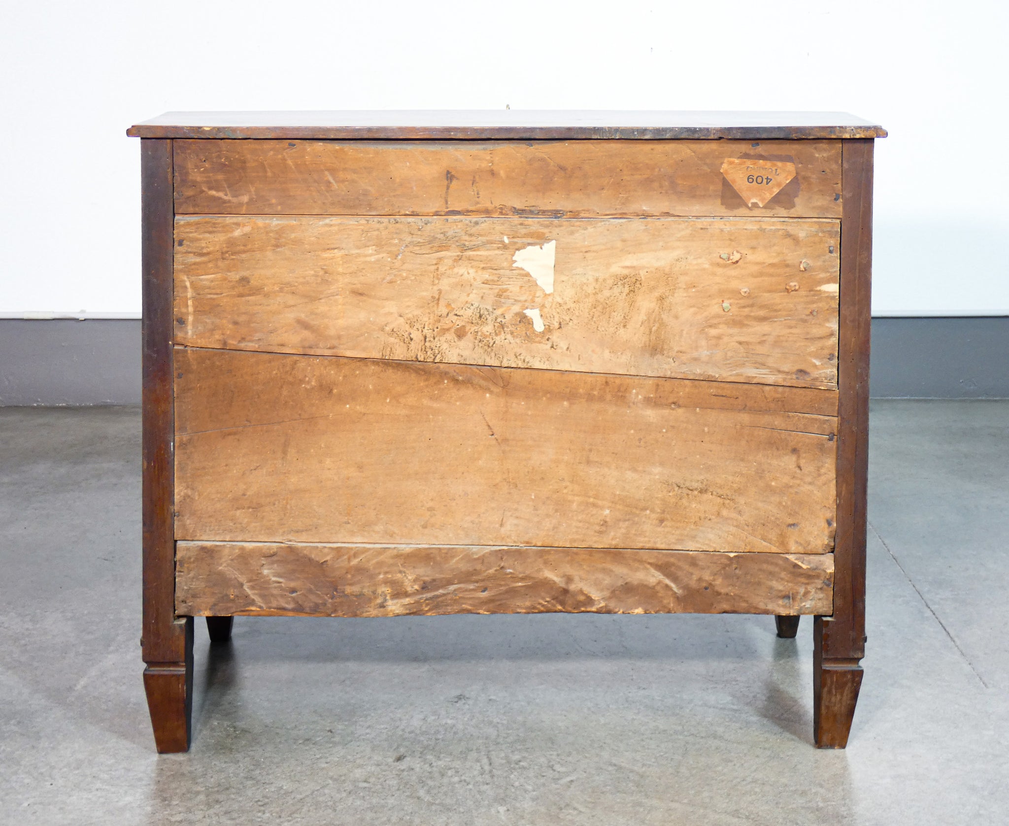 ribalta secretaire luigi xvi legno noce intarsiato epoca 1700 cassetti antica