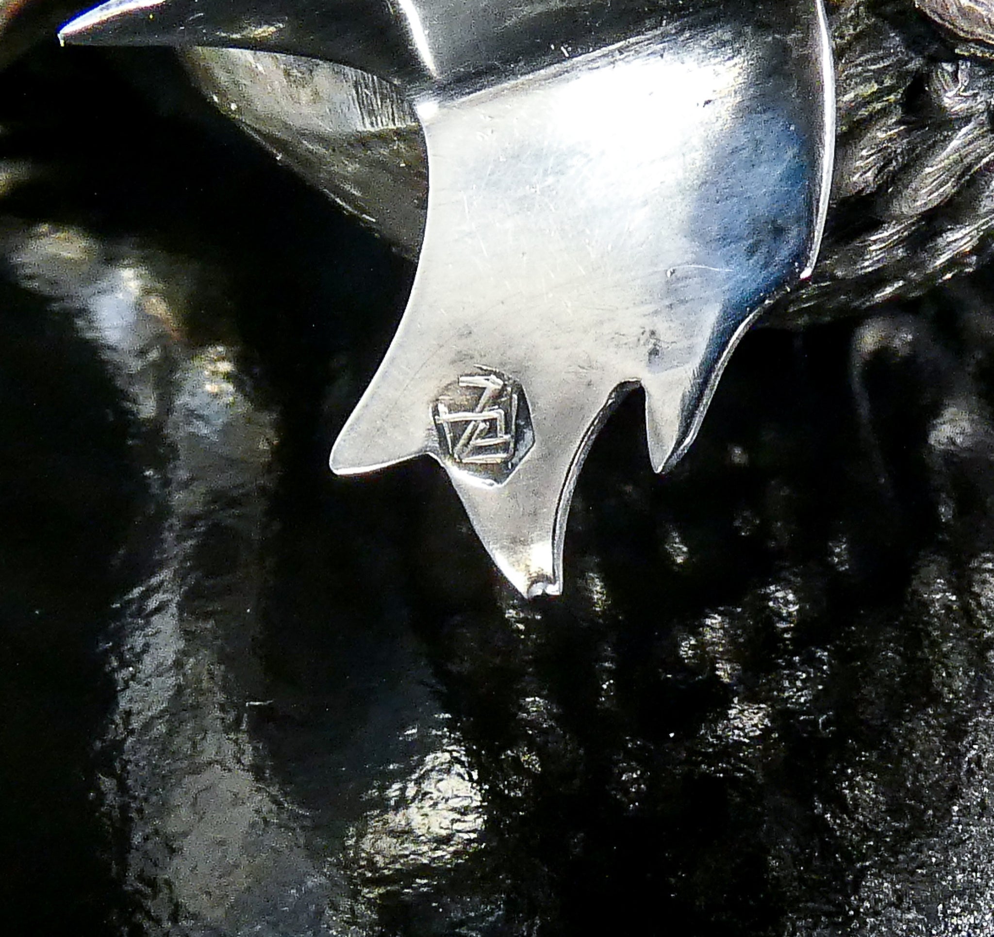 saliera pepiera argento 800 scultura pesce spagna sale e pepe epoca 1900