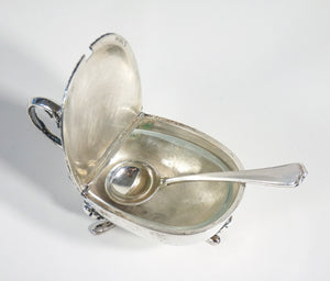 saliera pepiera da tavola argento 800 sale e pepe cucchiaini design italia