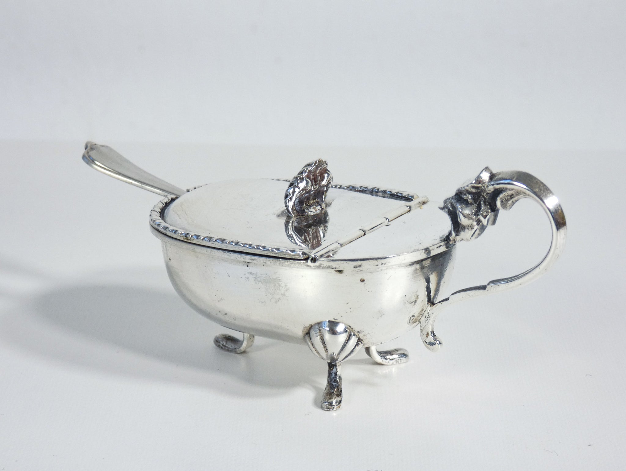 saliera pepiera da tavola argento 800 sale e pepe cucchiaini design italia