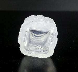 saliera pepiera stile lalique formose vetro bassorilevo pesci carpe koi