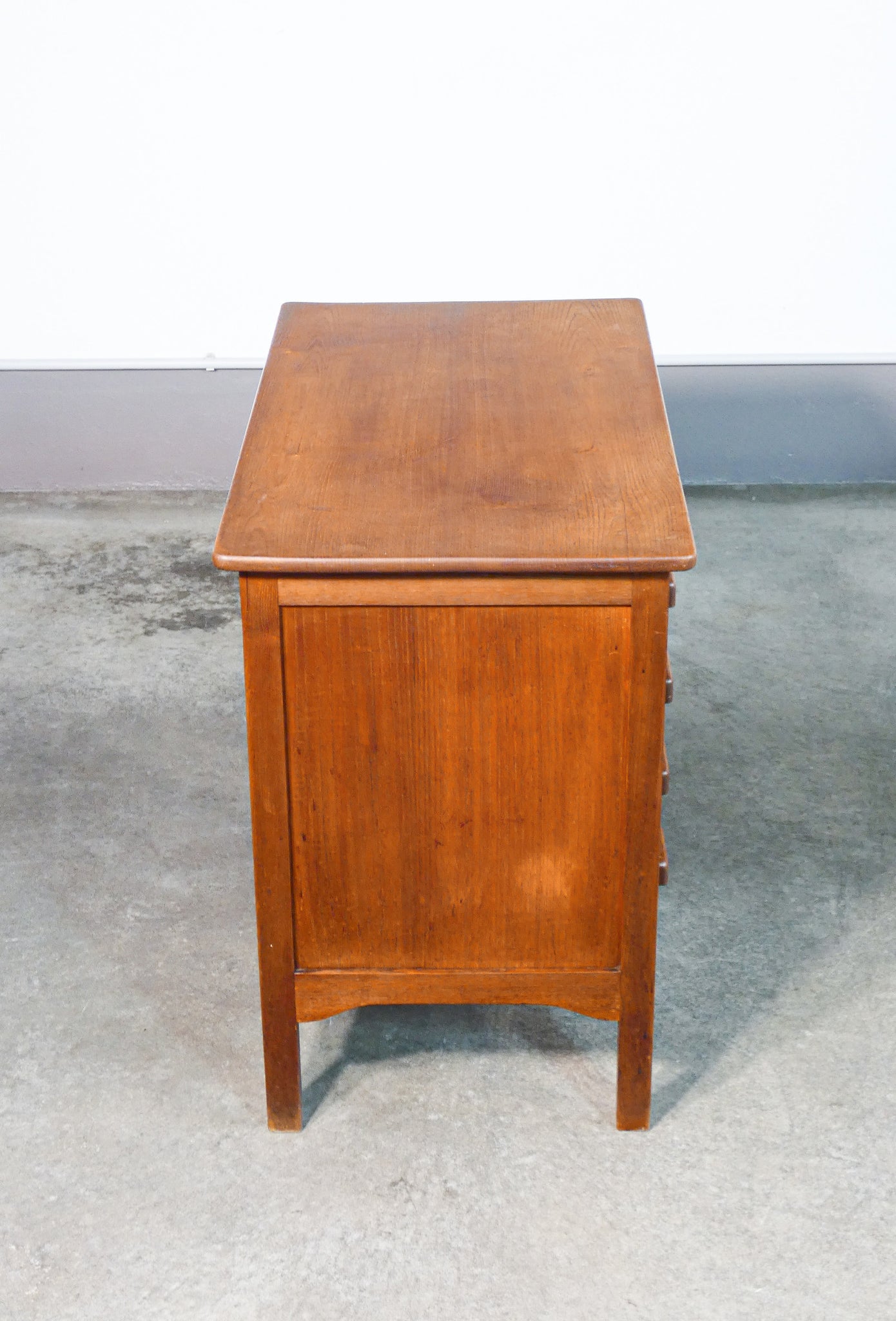 scrivania dattilografo scrittoio legno rovere cassetti art deco epoca 1900