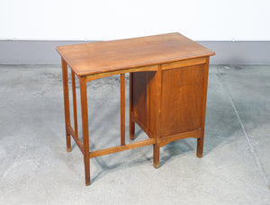 scrivania dattilografo scrittoio legno rovere cassetti art deco epoca 1900