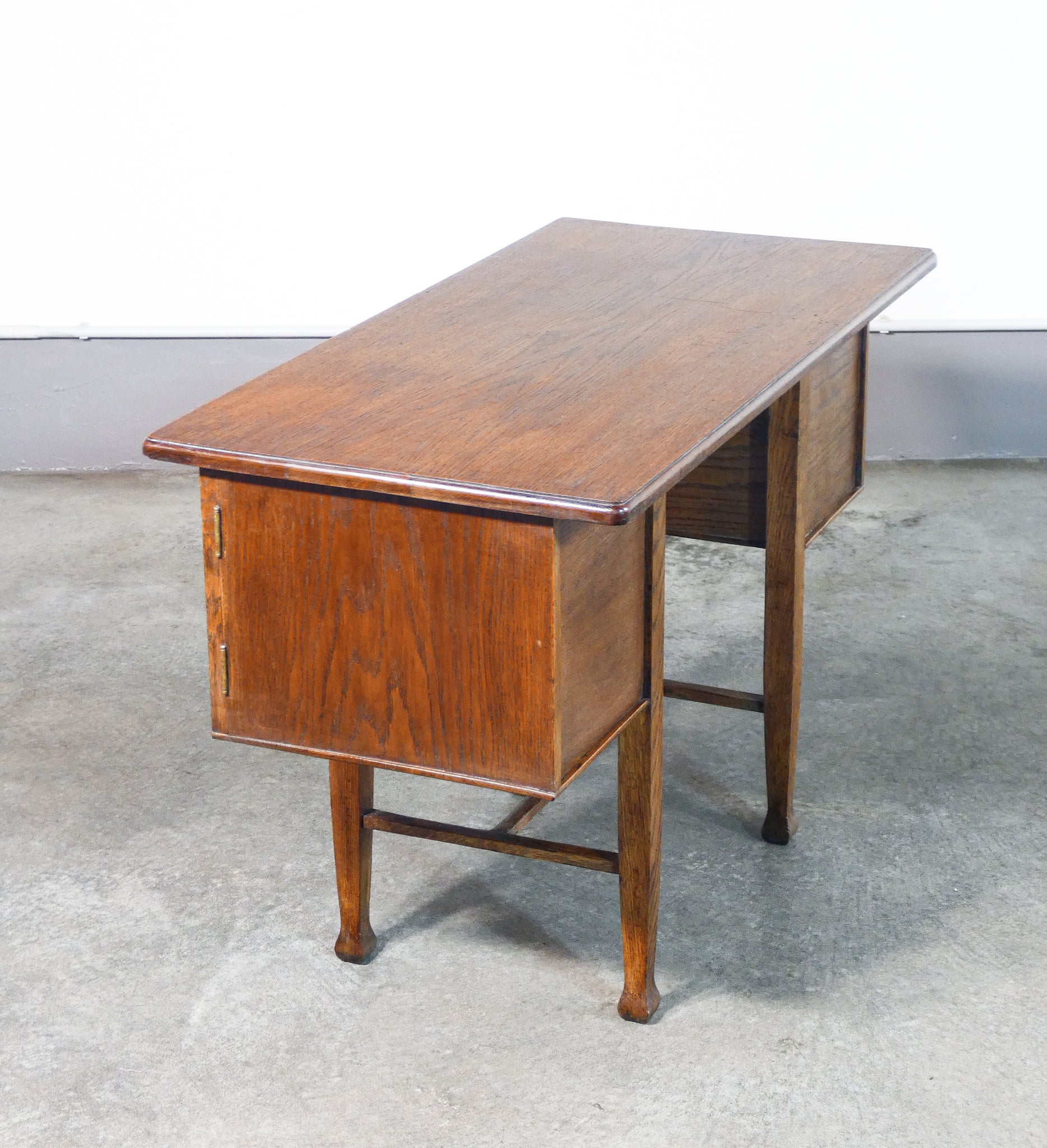 scrivania scrittoio legno massello rovere archivio epoca art deco 1900