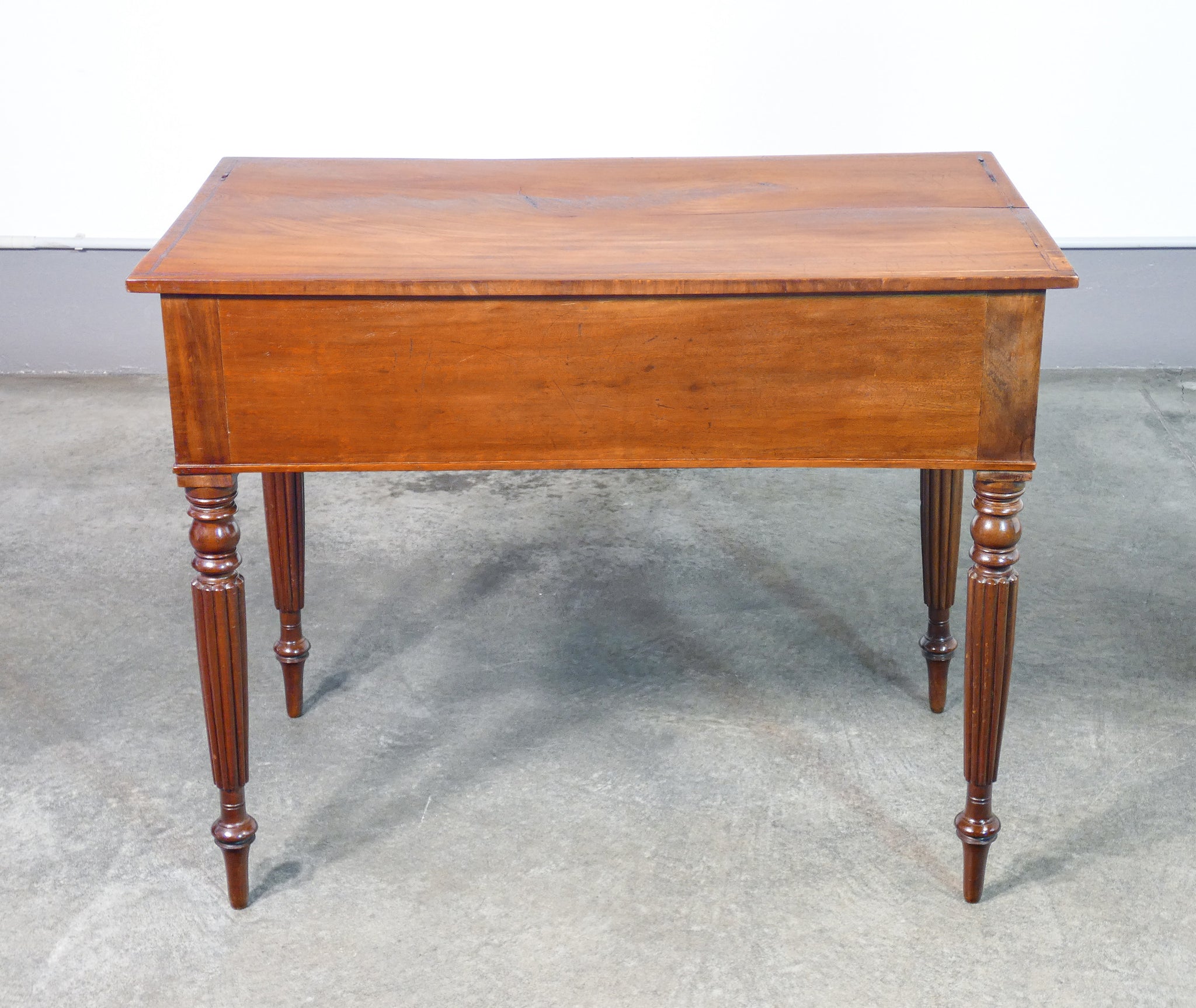 scrivania scrittoio vittoriano legno epoca 1800 inghilterra cassetti antica