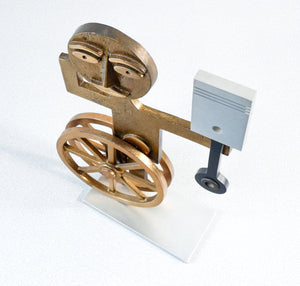 scultura bronzo mario molinari epoca 1970 design statua metallo italia