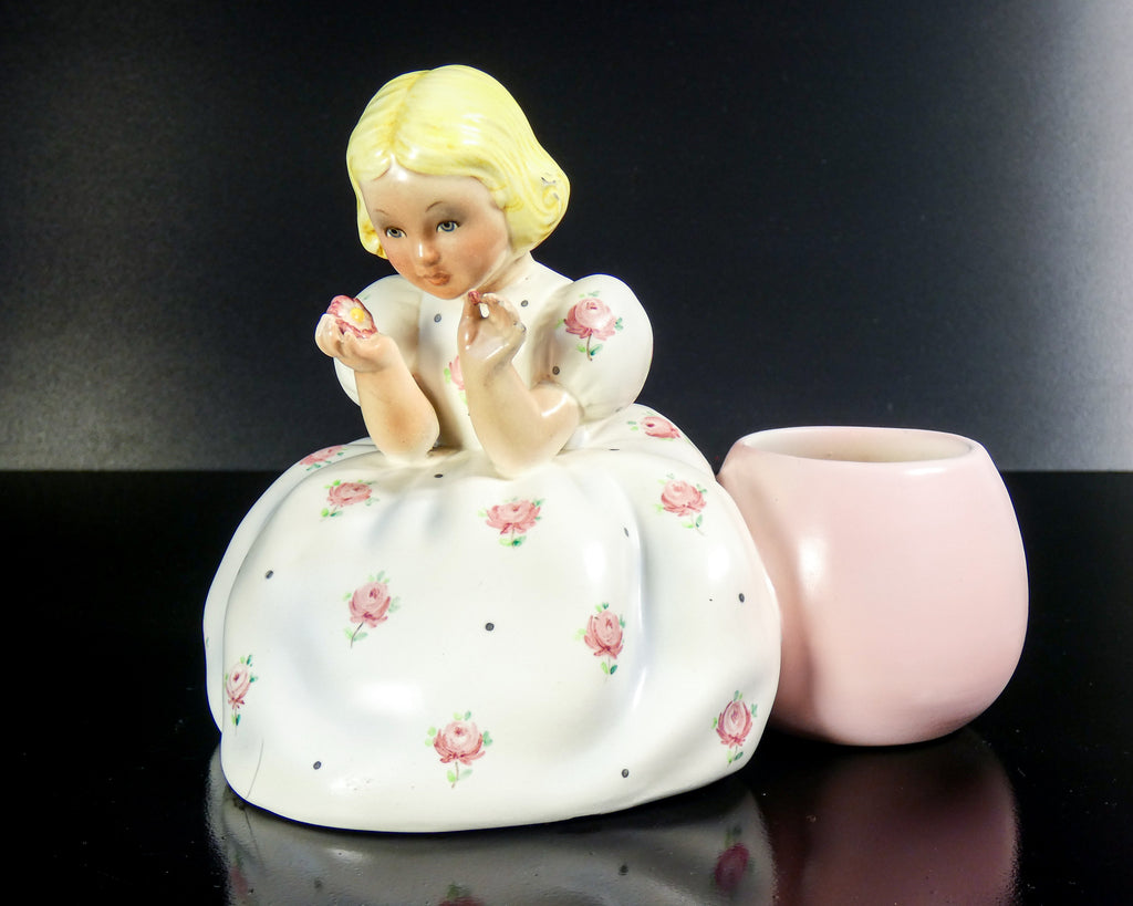 scultura lenci mario mesini margherita bambina porcellana torino 1930s