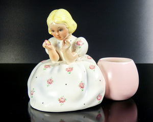 scultura lenci mario mesini margherita bambina porcellana torino 1930s