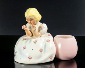 scultura lenci mario mesini margherita bambina porcellana torino 1930s