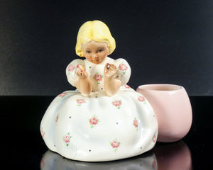 scultura lenci mario mesini margherita bambina porcellana torino 1930s