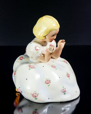 scultura lenci mario mesini margherita bambina porcellana torino 1930s