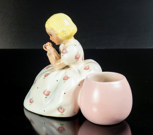 scultura lenci mario mesini margherita bambina porcellana torino 1930s