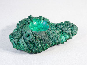scultura malachite grezza a grappolo campione minerale verde cristallo pietra
