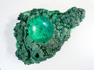scultura malachite grezza a grappolo campione minerale verde cristallo pietra