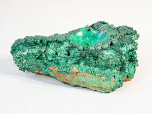 scultura malachite grezza a grappolo campione minerale verde cristallo pietra