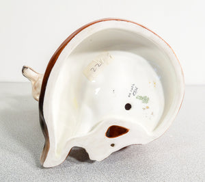 scultura porcellana volpe seduta royal doulton hn2634 fox dipinta a mano