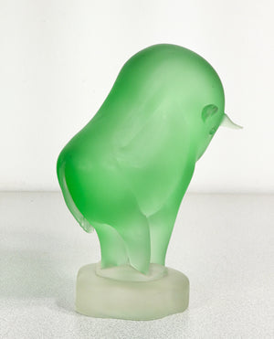 scultura vetro soffiato murano toro statua bull sculpture design zodiacale