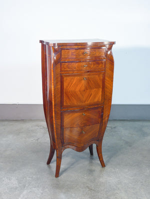 secretaire scrittoio ribalta napoleone iii legno radica cassetti epoca 1800