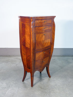 secretaire scrittoio ribalta napoleone iii legno radica cassetti epoca 1800