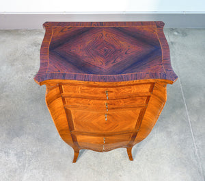 secretaire scrittoio ribalta napoleone iii legno radica cassetti epoca 1800
