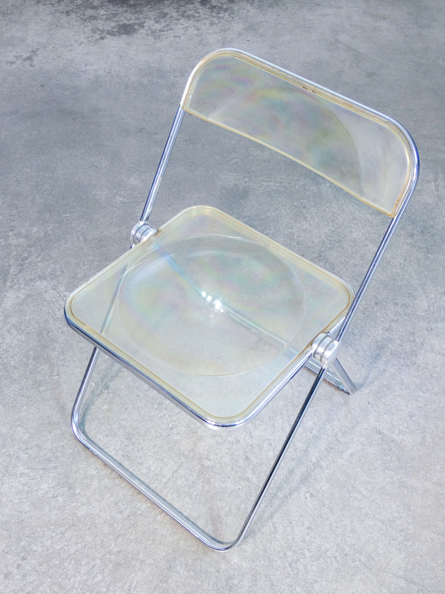 sedia plia scrivania platone design giancarlo piretti per anonima castelli