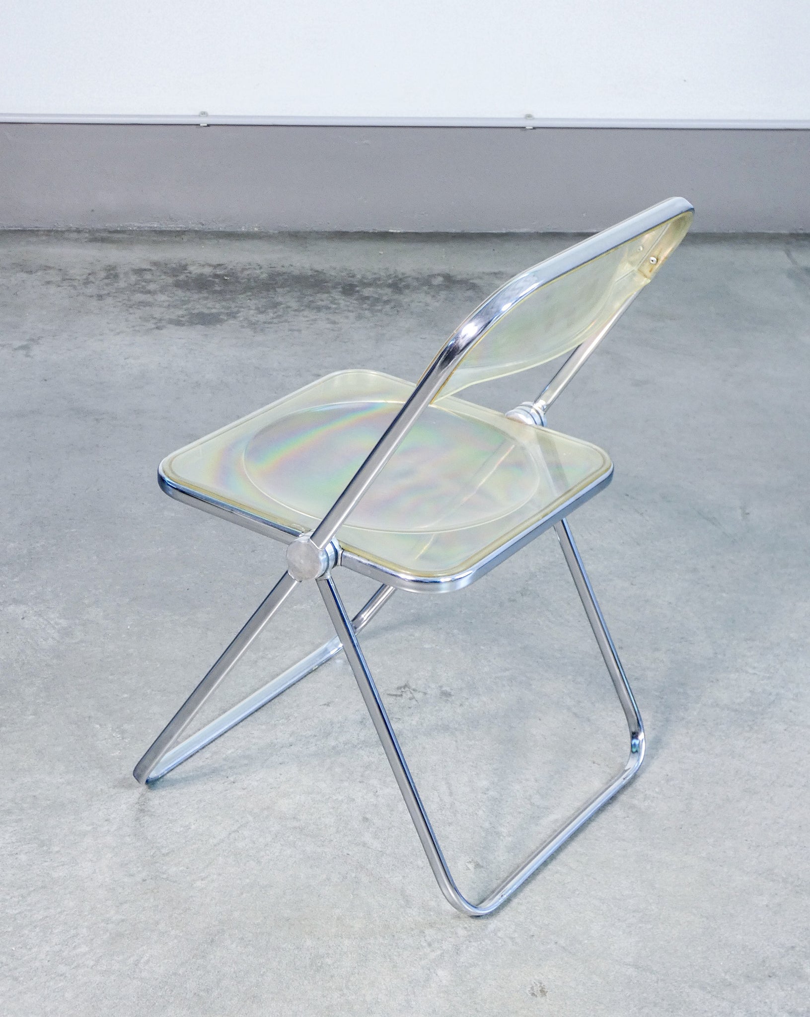 sedia plia scrivania platone design giancarlo piretti per anonima castelli