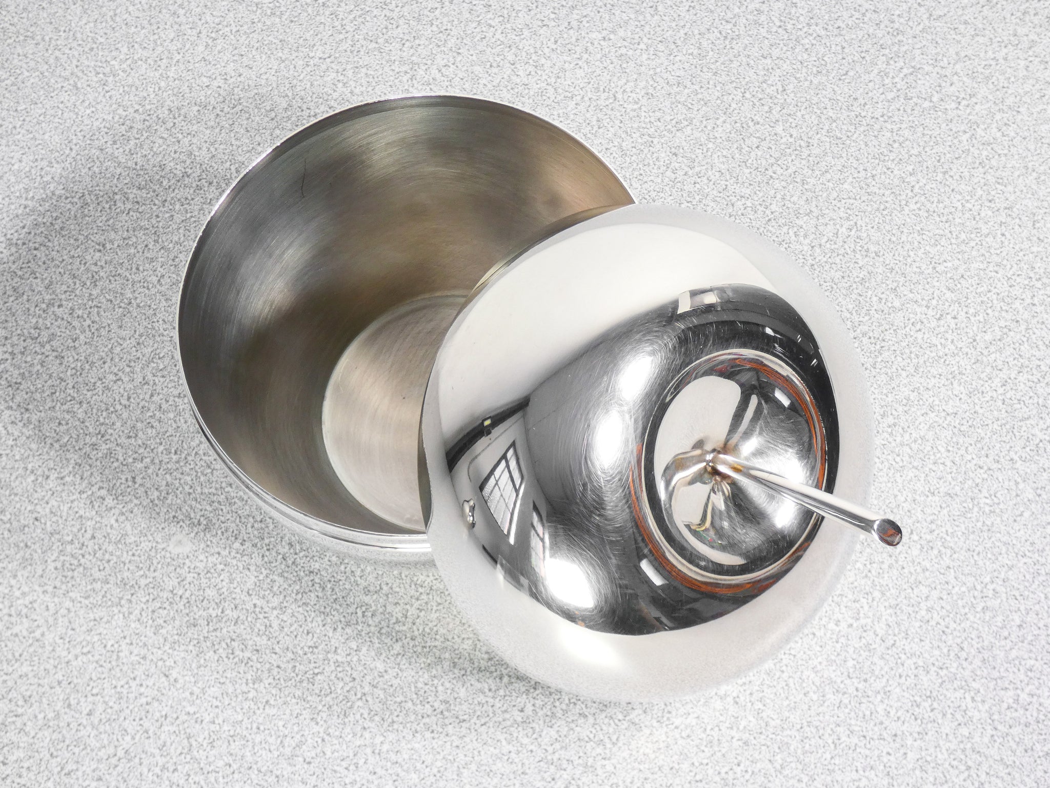 set 3 vaso contenitore christofle coll gallia placcato argento silverplate