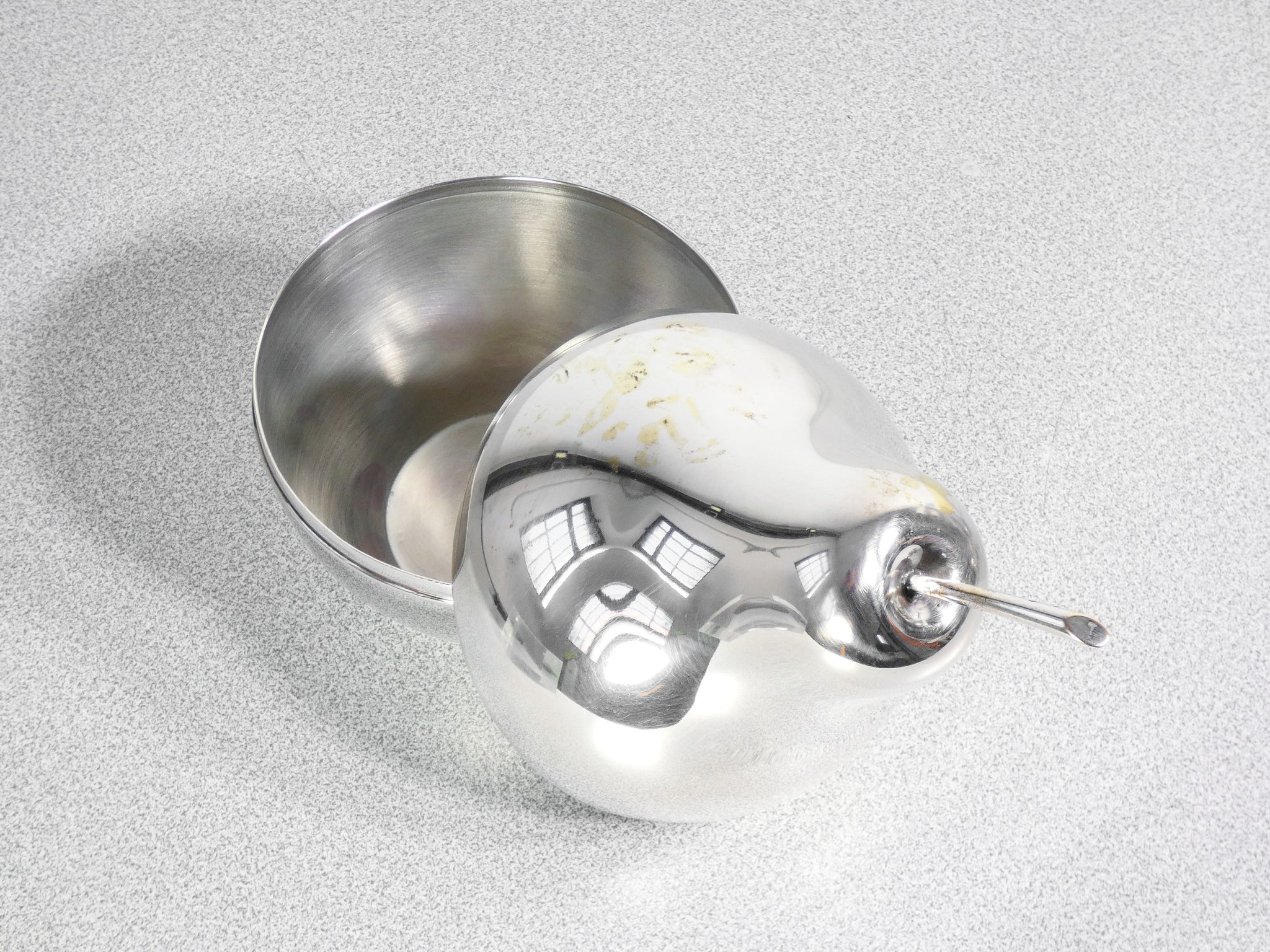 set 3 vaso contenitore christofle coll gallia placcato argento silverplate