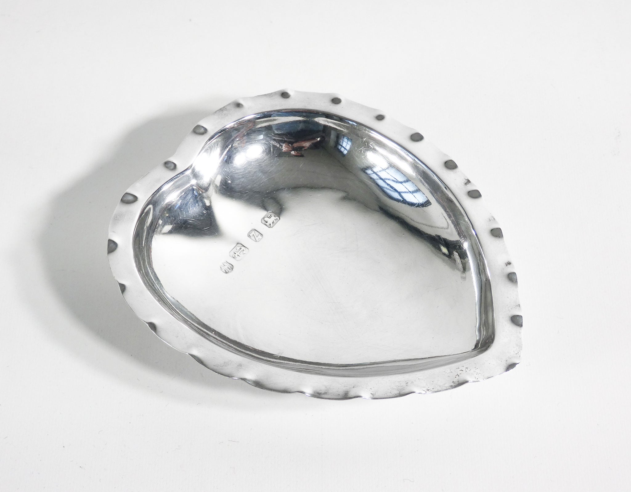 set 4 posaceneri argento sterling 925 semi carte da gioco poker portaceneri 