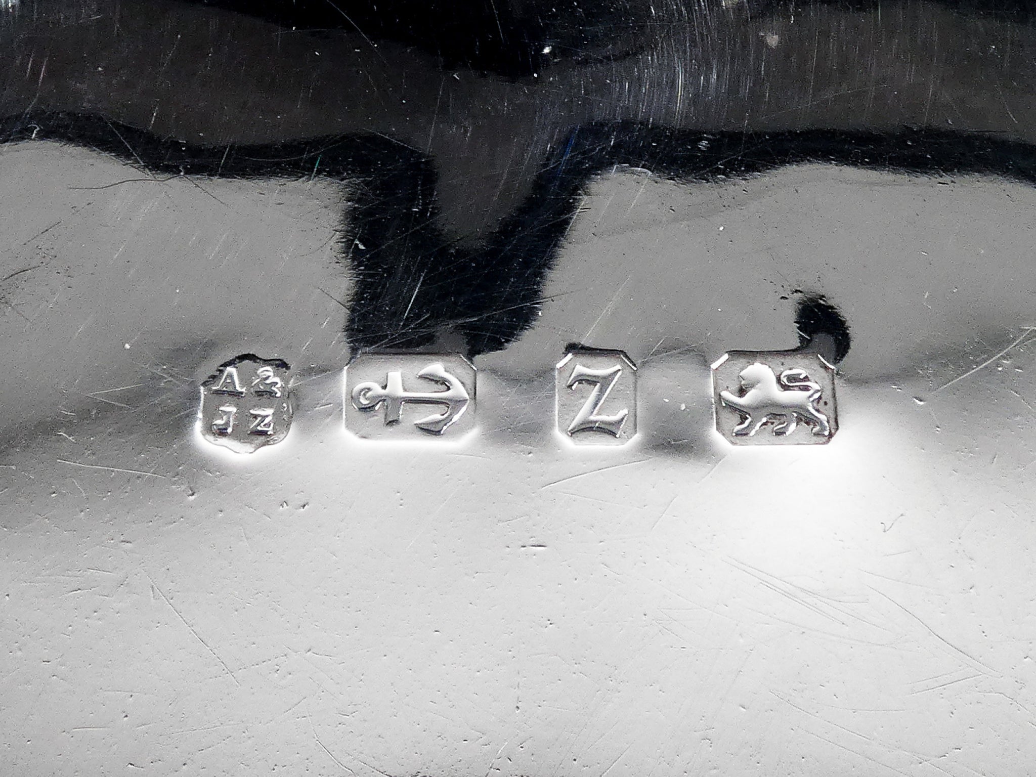 set 4 posaceneri argento sterling 925 semi carte da gioco poker portaceneri 