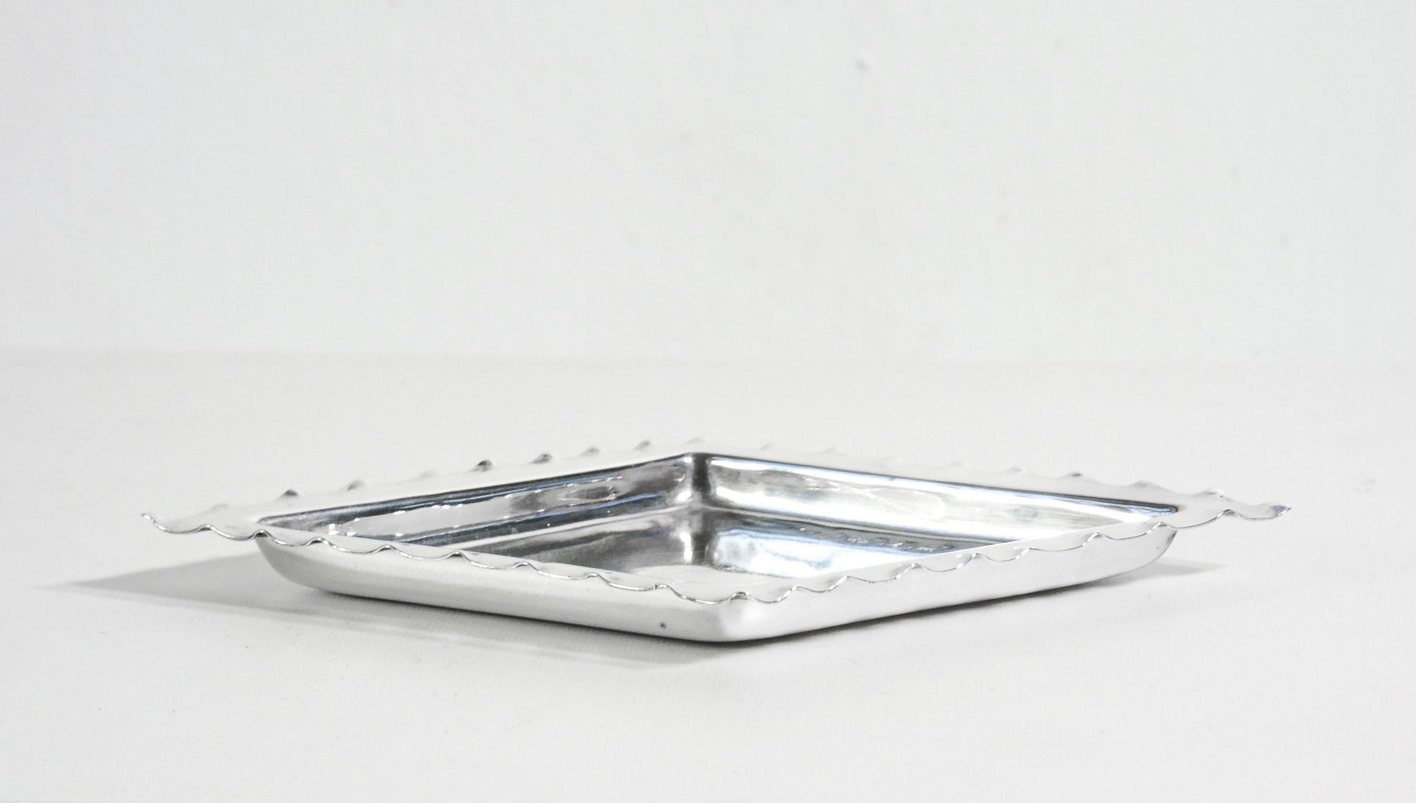 set 4 posaceneri argento sterling 925 semi carte da gioco poker portaceneri 