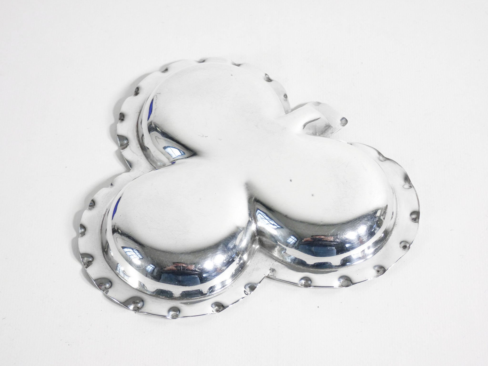 set 4 posaceneri argento sterling 925 semi carte da gioco poker portaceneri 