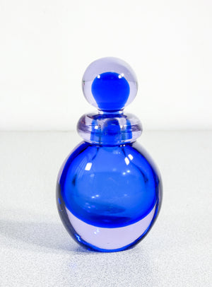 set 5 vasi ampolle vetro soffiato murano sommerso design stile flavio poli