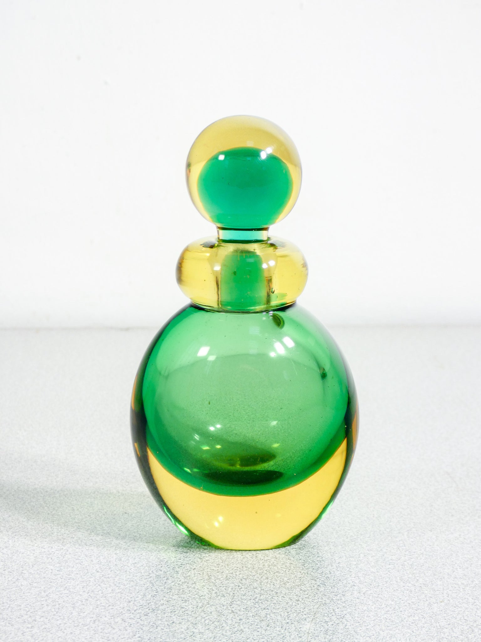 set 5 vasi ampolle vetro soffiato murano sommerso design stile flavio poli