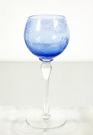 set 6 calici cristallo policromo molato colorato bohemia bicchieri crystal