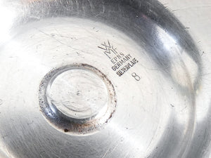 set 6 coppe bicchieri wmf metallo placcato argento 1950s dessert gelato
