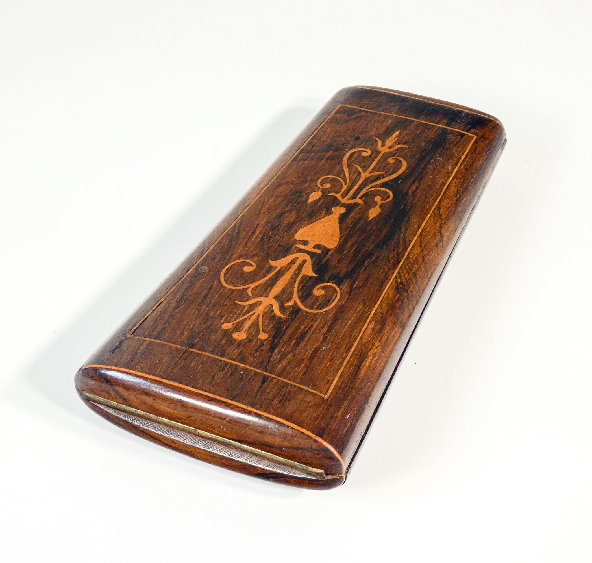 set cucito argento vermeil custodia legno intarsiato epoca 1800 sarto antico