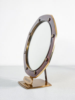 specchio audemars piguet da tavolo banco radica ottone pubblicitario mirror