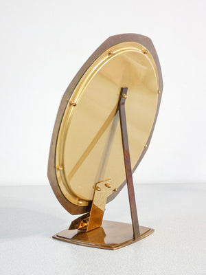 specchio audemars piguet da tavolo banco radica ottone pubblicitario mirror