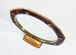 specchio audemars piguet da tavolo banco radica ottone pubblicitario mirror