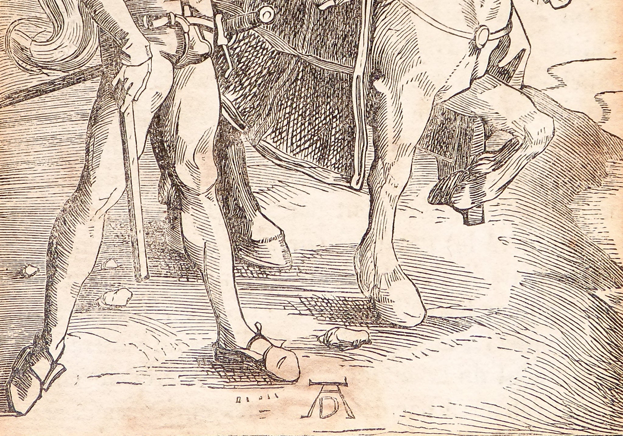 stampa dama a cavallo lanzichenecco firmata albrecht durer incisione bulino