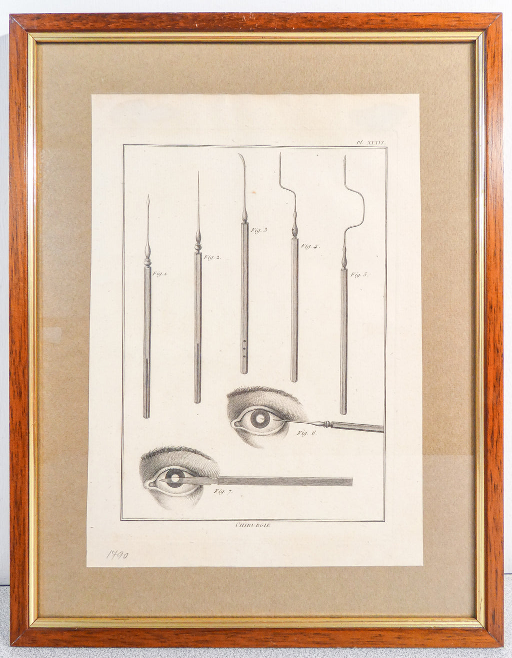 stampa grafica epoca 1790 incisione medicina chirurgia oculistica oftalmica 1