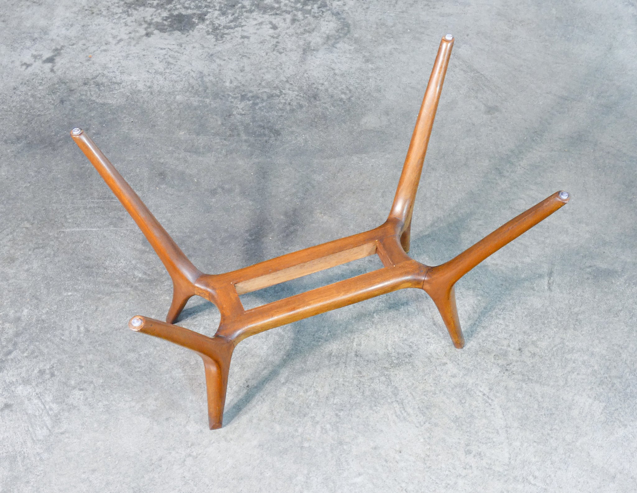 tavolino da fumo design italia 1940s legno vetro vassoio epoca coffee table