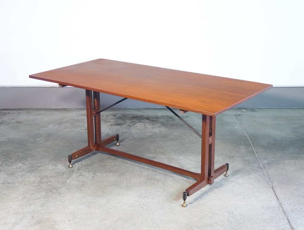 tavolo design italia epoca 1960s legno da pranzo vintage dining table