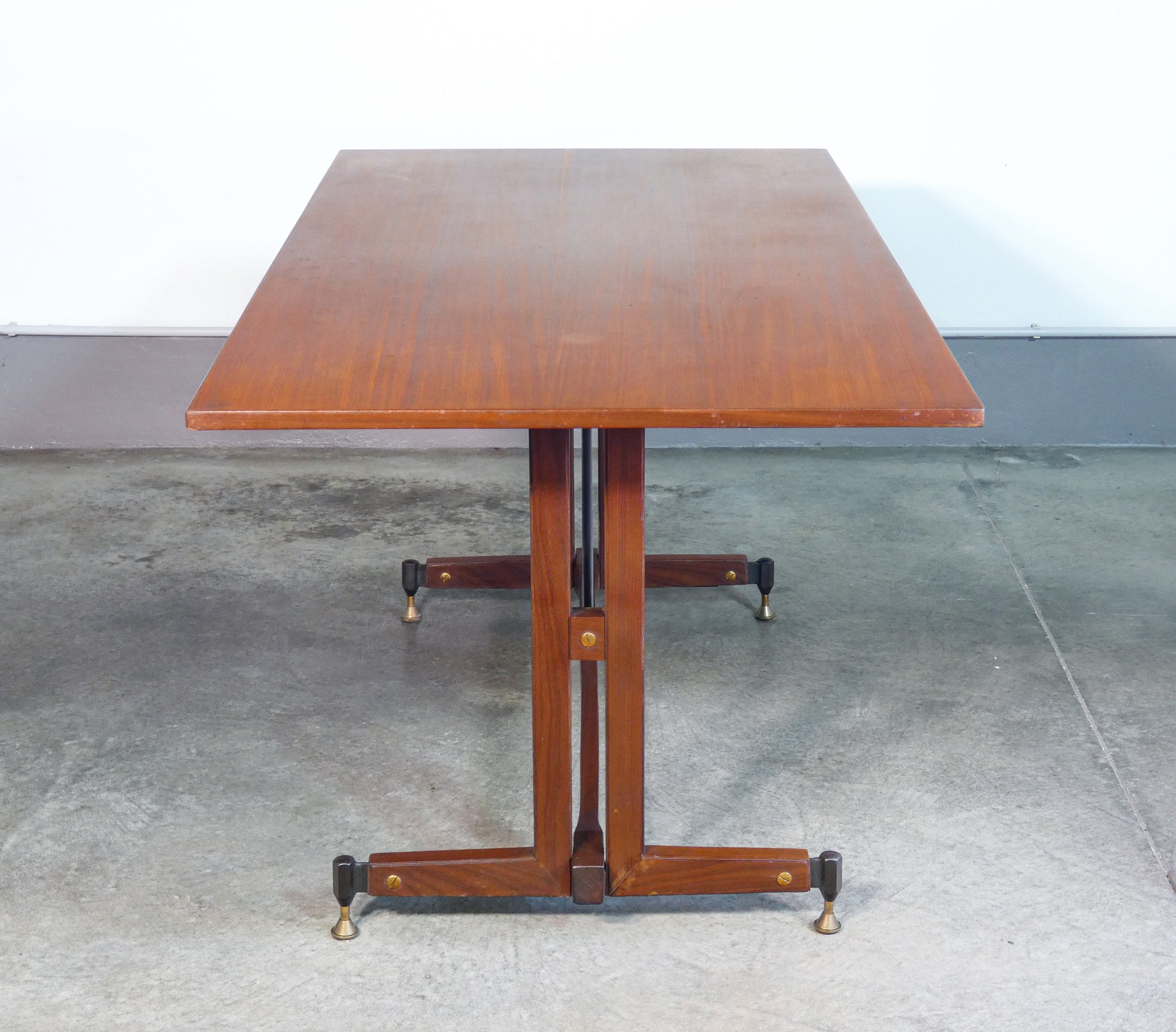 tavolo design italia epoca 1960s legno da pranzo vintage dining table